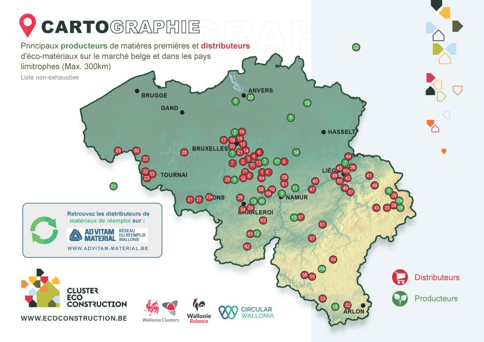Où sont distribués les éco-matériaux?